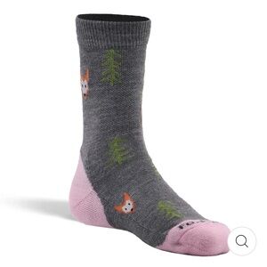 💗NWT Fox River Kid's Robin Hood Lightweight Crew Hiking Sock Merino Wool-Size L
